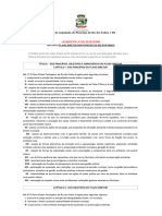 Plano Diretor de Rio Dos Índios - RS