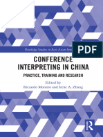 Conference Interpreting in China - Practice, Training and Research