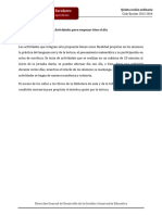 Actividades para Empezar Bien El Dc3ada Quinta Sesic3b3n