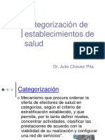 Categorizacion de Establecimientos de Salud