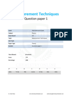 2.1 Measurement Techniques-Cie Ial Physics-Theory Qp-Unlocked