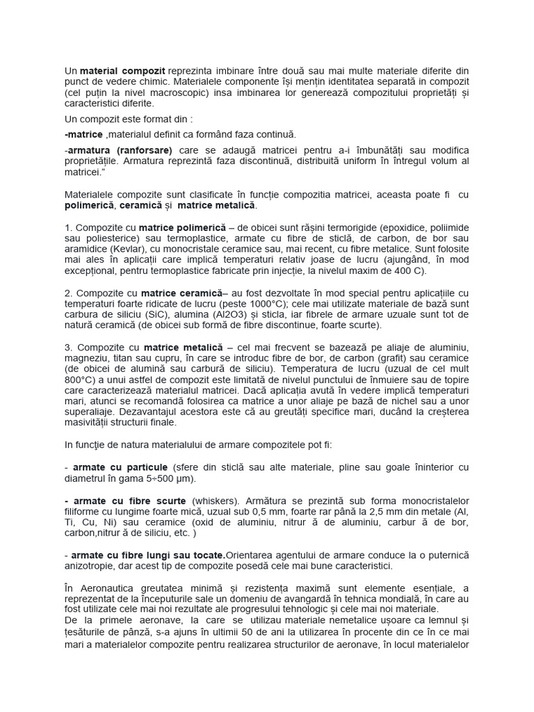 Materialul Compozit | PDF