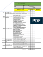 5S Audit Sheet