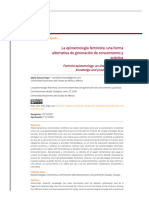 La Epistemología Feminista - Una Forma Alternativa de Generación de Conocimiento y Práctica