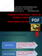 Nutrição Aplicada À Enfermagem - Terapia Nutricional - Dieta de Rotina e Dieta Hospitalar