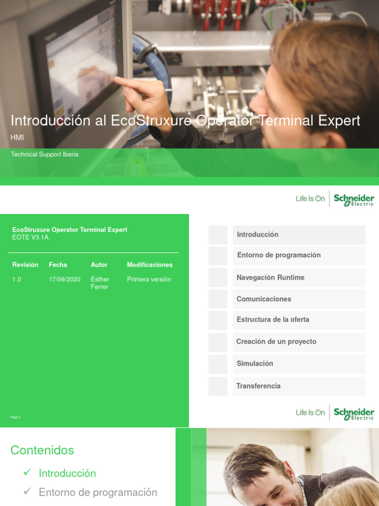 Introducción a EcoStruxure Operator Terminal | PDF | Diseño ...
