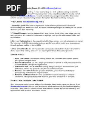 Data Scientist Cover Letter PDF