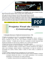 Portfólio Individual - TCC II Criminologia 2024 - Trabalho de Conclusão de Curso II