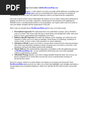 Cover Letter Sample for Childcare Worker