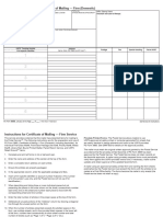 Form 3665 Cert of Mailing Fillable Blank
