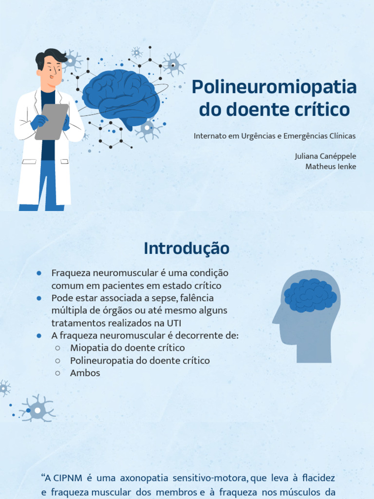 Polineuromiopatia Do Doente Crítico | PDF | Músculo esquelético ...