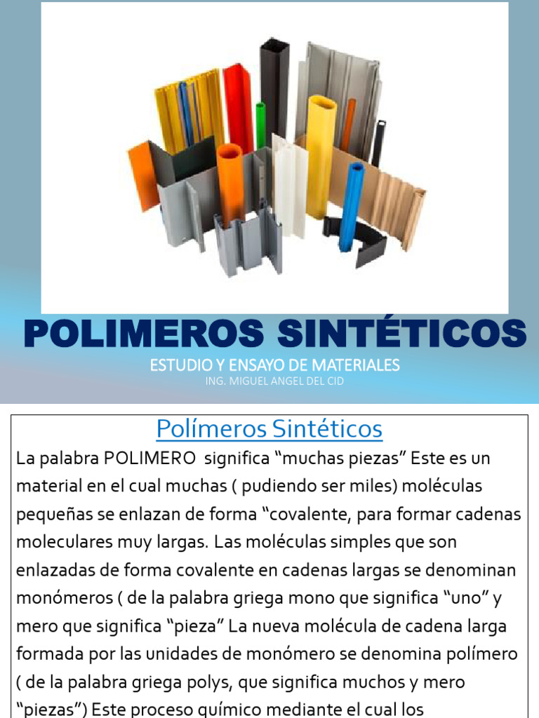 Historia y Ciencia de los Polímeros | PDF | Polímeros | Cloruro de ...