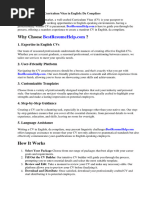 Curriculum Vitae English Da Compilare