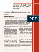 RespiraÃ Ã o Bucal Alternativas TÃ©cnicas em Ortodontia e Ortopedia Facial No AuxÃ Lio Ao Tratamento