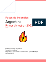 Incendios Forestales en Argentina Q1 2022