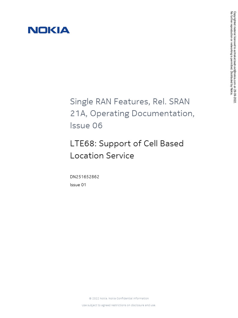 LTE68 Support of Cell Based Location Service | PDF | Computer Science ...