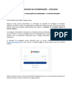 COMUNICADO DA COORDENAÇÃO - C025 2024 Sondagem 2 Janela Docx