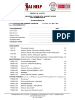 PHD Science Education CY2022 2023