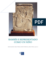 Ramsés Ii Representado Como Un Niño.