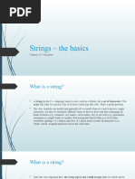 Strings - The Basics