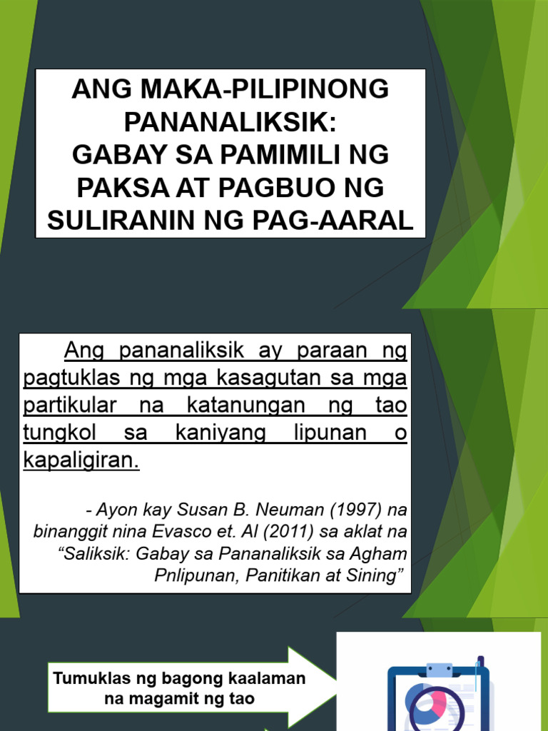 Pagbasa A9 Maka Pilipinong Pananaliksik PASCAL | PDF