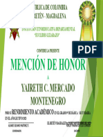 Diapositiva Mencion de Honor