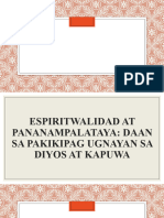FEB 5-9 DAY 2 Espiritwalidad at Pananampalataya