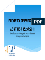 NBR 15287.2011 - Projeto - de - Pesquisa - FMP - 2015