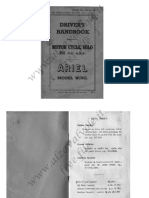 '40 Ariel 350 NG Motorcycle Owner's Manual PDF