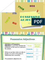 Possessive Adjectives