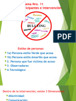 Tema Nro. 11 Bullying, Participantes e Intervención