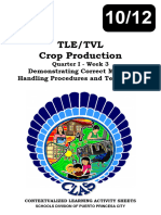 Tle/Tvl Crop Production: Demonstrating Correct Manual Handling Procedures and Techniques