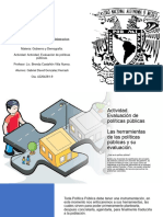 Actividad. Evaluación de Políticas Públicas