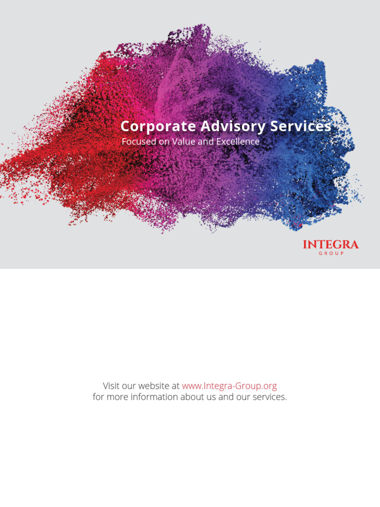 Integra Group: Corporate Advisory Services | PDF | Accountant | Outsourcing