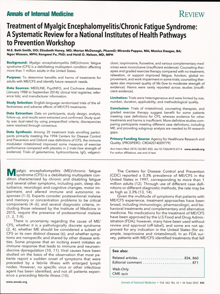 Chronic Fatigue Syndrome Medicine Reddit