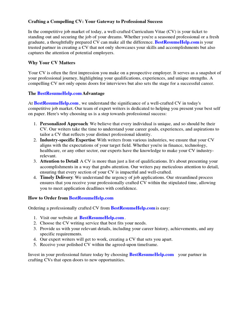 How To Make CV or Curriculum Vitae - 1722705885