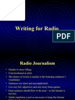 Writing For Radio