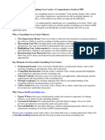 Consulting Cover Letter PDF