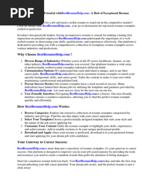 Examples of Resume Cover Letters Generic Examples
