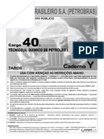 Cespe 2007 Petrobras Tecnico Quimico de Petroleo I Prova