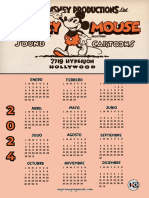 Calendario 2024 Mickey Mouse