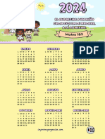 Calendario 2024 Versiculo Amarillo