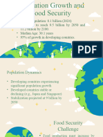 Population Growth and Food Security