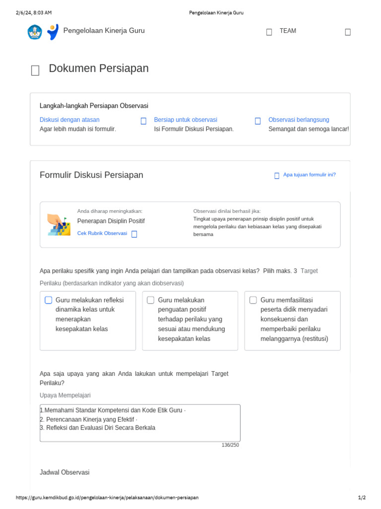 LANGKAH Observasi | PDF