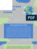 Micro Hydroelectric Power Group Vi
