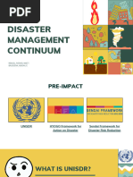 Disaster Management Continuum