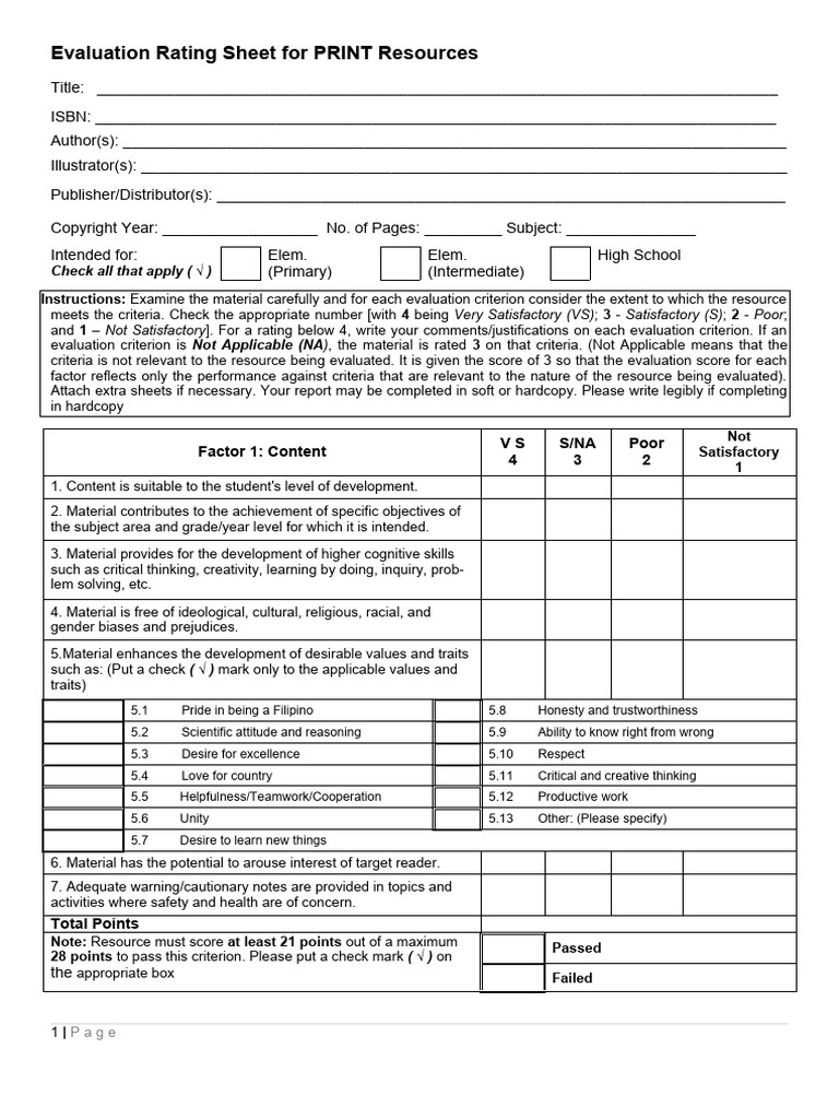 evaluation-rating-sheet-for-print-resources-pdf-evaluation-creativity