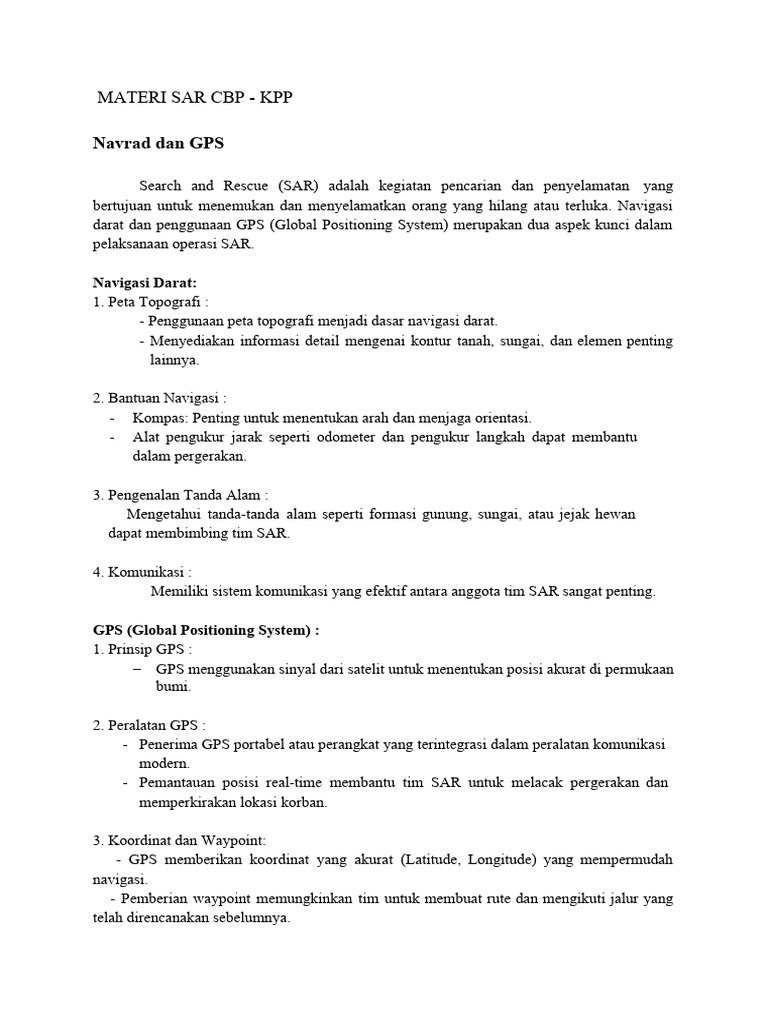 Materi Sar Cbp Kpp Pdf