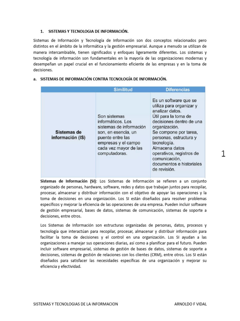 Sistemas y Tecnologías de Información | PDF | Tecnologías de la ...