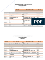 Jadwal Kuliah Semester Genap (Angkatan 2022)